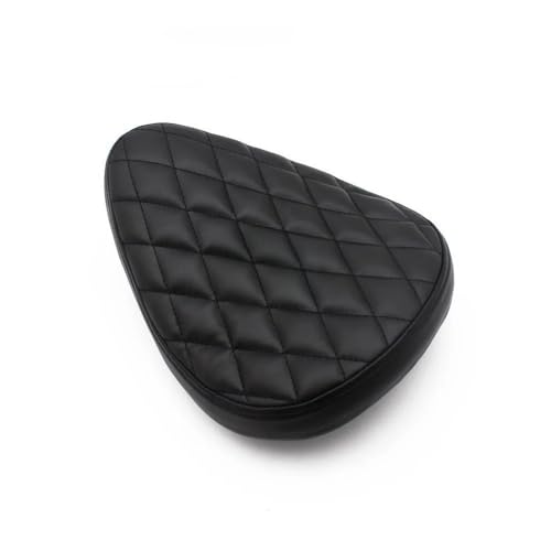 Coussin de siège moto en cuir rétro aux finitions soignées pour custom