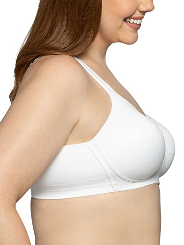 Vanity Fair Women’s Beyond Comfort Full Figure Wireless Bra, Seamless Back, Lightly Lined Cups up to DD2