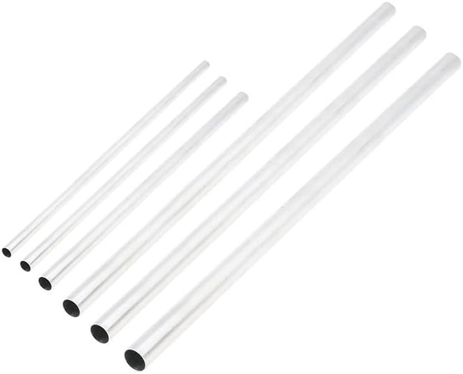 Aluminum Round Tubing Seamless Straight Pipes, 0.5mm Wall Aluminium Pipe 0.5mm Thickness AL 6063 3-30mm OD Straight 300mm 500mm Long Round 6063 Aluminum Alloy Tube(300mm Od 12 X Id 11mm)