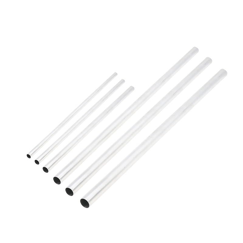 Metallrohre Nahtloses Stahlrohr 0,5 mm Wand-Aluminiumrohr, 0,5 mm Dicke, AL 6063, 3–30 mm Außendurchmesser, gerade, 300 mm, 500 mm lang, rundes Rohr aus 6063-Aluminiumlegierung(300mm*OD 11 x ID 10mm)