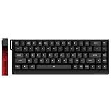MADLIONS Wired Magnetic Switch Gaming Keyboard MAD68 HE|Aluminum Frame|Plastic Keycaps|8KHz Polling Rate |Rapid Trigger/PC Gaming(MAD68HE | Norgb | Black)