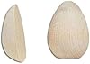 Pack of 60 Smooth Solid White Birch Unfinished Wood Split Eggs by Factory Direct Craft - Tiny Wooden Half Eggs for Easter Holiday and Everyday Crafts, (Size -7/8” Long) #3