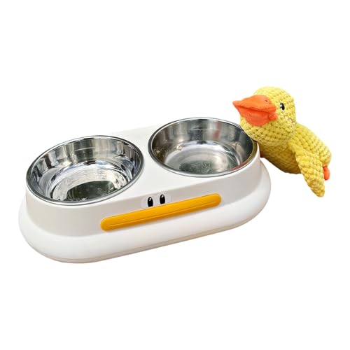Comedouro Bebedouro Duplo Pet Inox Antiderrapante Cães e Gatos