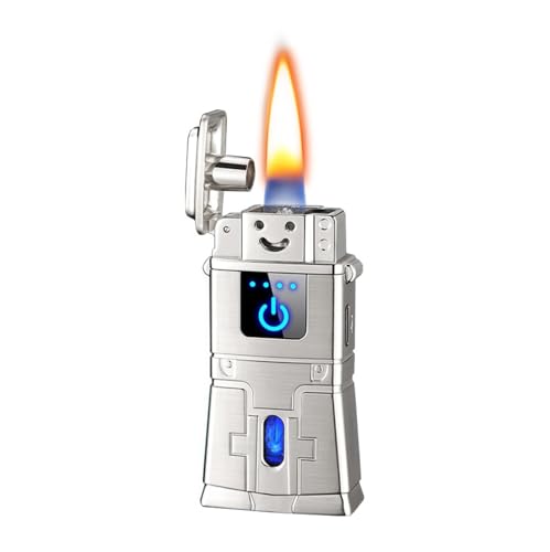 Briquet tactile anti-panne sèche avec réservoir transparent de kérosène - 2