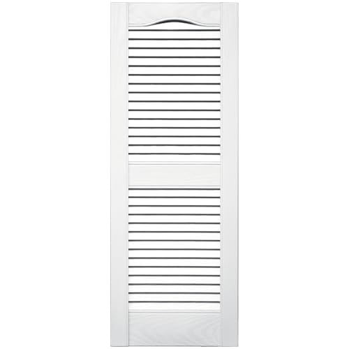 Persiana de vinilo Mid America Catedral Open Louver exterior 3