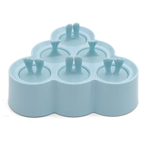 ChengBeautiful DIY Eislutscherformen EIS Creme EIS Pops Form Tragbare Popsicle Form Ball Maker Baby DIY Food Ergänzungswerkzeuge Obst Shake Zubehör (Farbe : Blau, Size : 18x4.7cm)