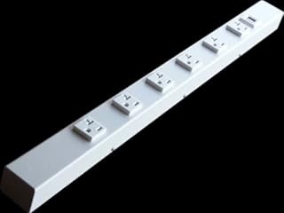 24â€ 6 20A Outlets Hardwired Power Strip, USB