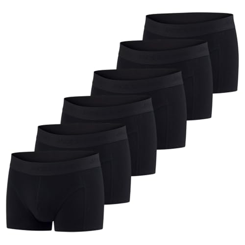 JACK & JONES Bokserki męskie, zestaw 6 sztuk, basic, bokserki, bielizna retro, bawełna, czarne, czerwone, zielone, niebieskie, szare, S, M, L, XL, XXL, 3XL, Opakowanie 1, XL