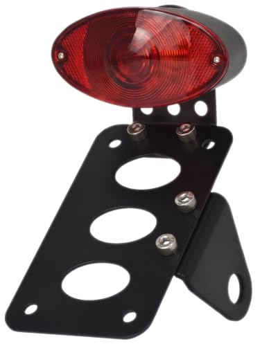 3/4'' Motorcycle Tail Brake Light with License Plate Bracket