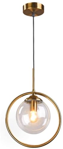 Plafonnier E14 lustre suspendu sphère salon salle à manger LAUMZX