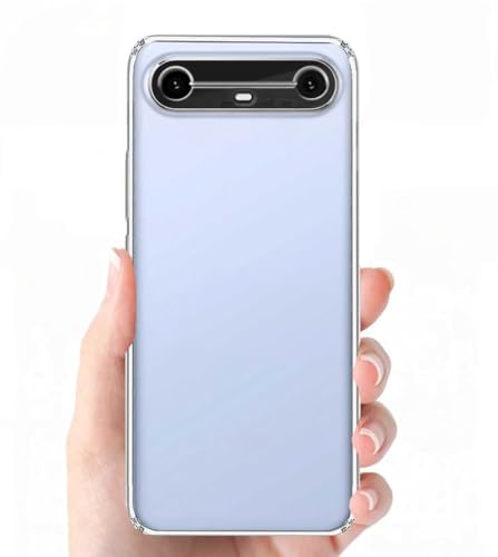 Image of COVERBLACK Soft Rubber Silicon Clear Case Back Cover Compatible for Tecno Pova Slim 5G - Transparent