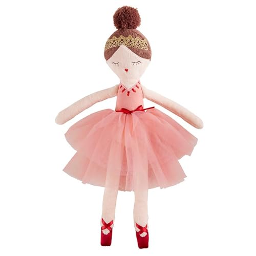 Stephan Baby Soft Christmas Toy - Baby's First Plush Doll, 12.5', Pink Nutcracker Ballerina