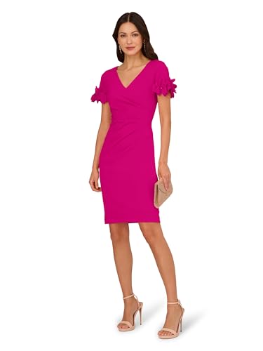 Image of Adrianna Papell Knit Crepe Short Dress