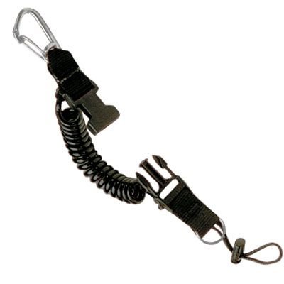 Innovative Concepts Innovative Snappy Coil with Carabiner Black