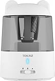 TOKAIZ 鉛筆削り 電動 自動 ミニ 充電式 入学祝 入学準備 芯の3段調整対応 削りすぎ防止 自動停止 折れ芯除去機能 鉛筆削り器 コンパクト 軽量 小型 携帯 小学生 子供 TPS-001 (ホワイト)
