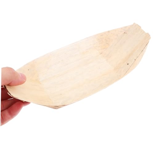Set de 40 bandejas desechables para sushi en forma de bote miniatura 4