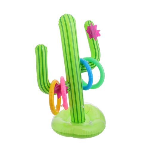 SUPVOX Inflatable Ring Toss Game for Pool Party Summer Outdoor Entertainment Cactus Toy for Boys and Girls and Toddlers