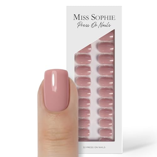Original Miss Sophie Press On Nails | 32 Stück | Sugar Babe | Short Square | Für Fingernägel