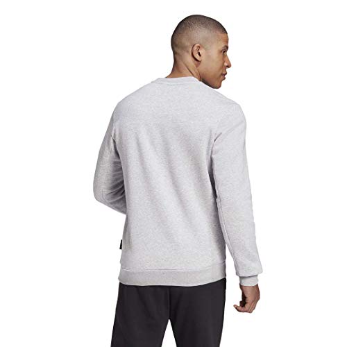 Adidas Mens Badge Of Sport Fleece Sweatshirt Medium Grey Heather X-Small #TOP1