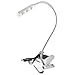Ruilogod Computer portatili PC 3x3W 3 LED argento USB del metallo di tono della clip di della lampada immagine