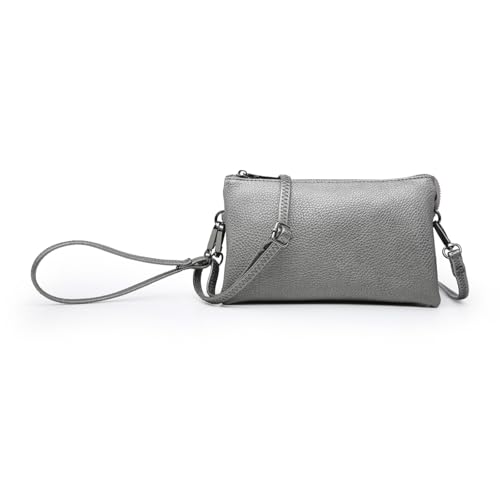 Image of JEN & CO. Riley Crossbody Bags for Women Vegan Leather Wristlet Clutch Wallet Purses Handbags with 2 Straps