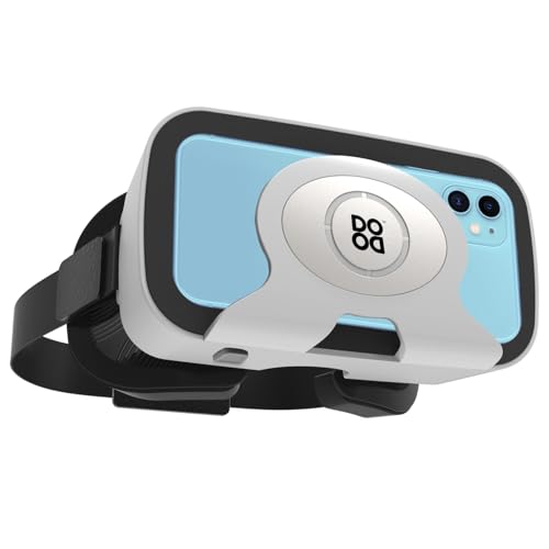 Image of Dood Make in India VR Headset | HD Lenses, Touch Button | Supports Android /iPhone | (White)