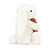 Jellycat Bashful Carrot Bunny Stuffed Animal, Small 7 inches - Rabbit & Bunny Plush Toy - Classic Children's Gift