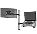 Duronic DM25L1X1 Soporte para Monitor de 13" a 27” + Plataforma suplementaria para Ordenador portátil o Teclado - Soporte Pantalla PC LED LCD