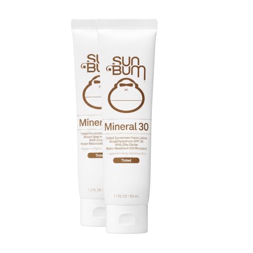 Sun Bum Mineral SPF 30 Tinted Face Sunscreen-Matte Primer-Broad Spectrum Moisturizing Sunscreen with Vitamin E-Hawaii 104 Act Compliant (Without Octinoxate&Oxybenzone)-Travel Size 1.7 oz,(Pack of 2) - image 1