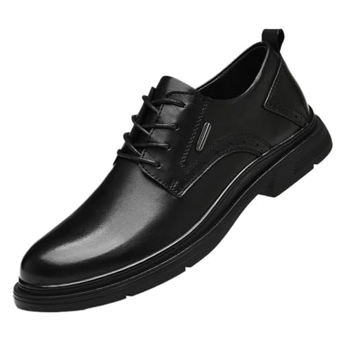 Black Fashion Classic Dress Shoes Comfortable Fashion Wedding Formal Pointed Toe Summer Lace Up Oxford Shoes
