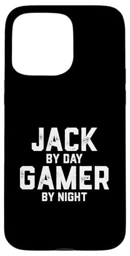 Jack Gamer ハロウィンゲームコスチューム 男性用 ジャックという名前入り スマホケース iPhone 15 Pro Max 用