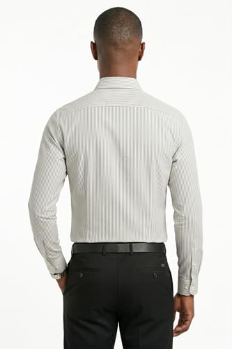 Image of Van Heusen Men's Casual Shirt for Men | Cotton | Stripe | Slim Fit | Full Sleeves |