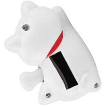 Solar Powered Lucky Cat Fengshui Decor Adorable Lazy Lying Waving Cat for Car Interior Fortune Beckoning Cat with Solar Energy No Batteries Needed Size 4.13x2.36x2.76 inches Recruiting blessings and