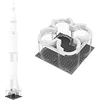 Display Stand for Apollo Saturn V 21309 & 92176 Building Kit, Outer Space Model Rocket Launch Platform Kit, Creative Project Model Building Blocks