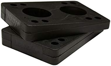 Slant Longboard Wedge Risers - Black - Angled Riser Pads - Set of 2