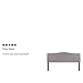 Flash Furniture Cambridge Tufted Upholstered King Size Headboard in Light Gray Fabric