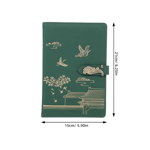 Cuaderno de notas con cubierta resistente de PU diario práctico estilo oriental 2