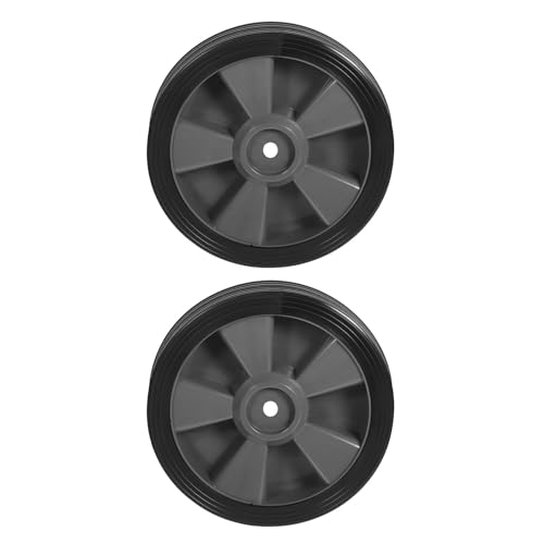 SILENRADAWN 2 Piezas Rueda Diseño Seguro para Parrillas y Reuniones al Aire Libre de Plástico Negro Resistente al Calor de Barbacoa