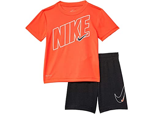 Image of Nike Little Boys Dri-FIT Graphic Tee & Shorts 2 Piece Set 66h589