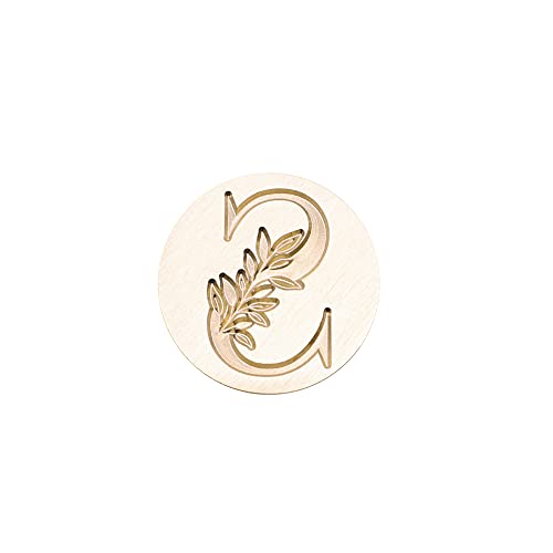 SWANGSA Initial Alphabet S Wax Seal Stamp, Vintage Elegant Botanical Leaves Letter Sealing Stamp for Wedding Party Invitation, Gift Wrap, Envelope, Christmas Thanksgiving Card (S)