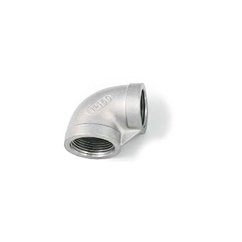 BSP 1/2" Female/Female Elbow Pipe Fitting - T316 (A4) Marine Grade Stainless Steel Pack Size : 1