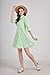 utcoco Womens Striped Button Down Midi Shirt Dress Casual Loose Cuffed Long Sleeve Mid Long Dresses (Medium, Green)