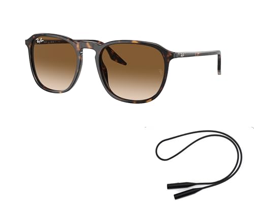 Ray-Ban RB2203 Sunglasses Bundle: RB 2203 902/51 Havana Clear Gradient Brown and Universal Anti-slip Silicone Leash2