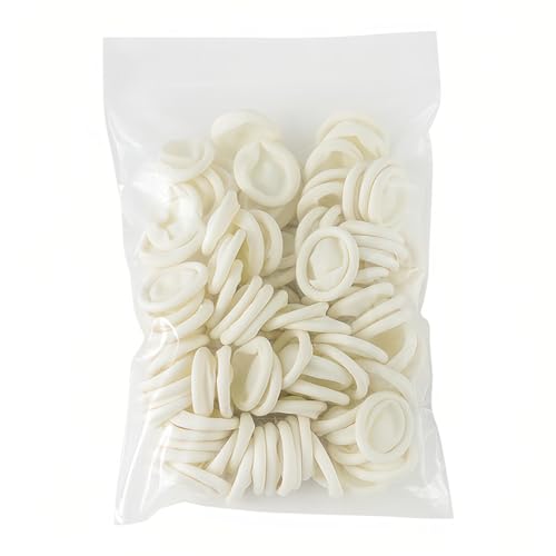 BDEPSTR 100 unidades de cunas desechables de látex para dedos, Dediles Proteccion de Dedo de Latex para Pegar el Pegamento, Planchar la ropa o Hacer Artesanía, arte de uñas