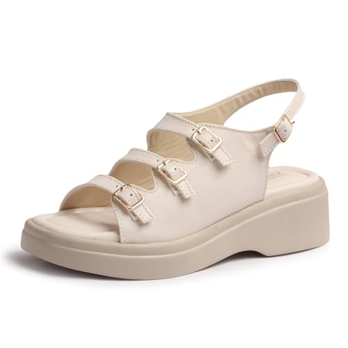 Image of Vendoz Women Stylish Slippers Wedges I Flat Slip on Sandals I Stylish and Casual for Everyday use I Comfortable & Lightweight for Girls & Ladies SD301