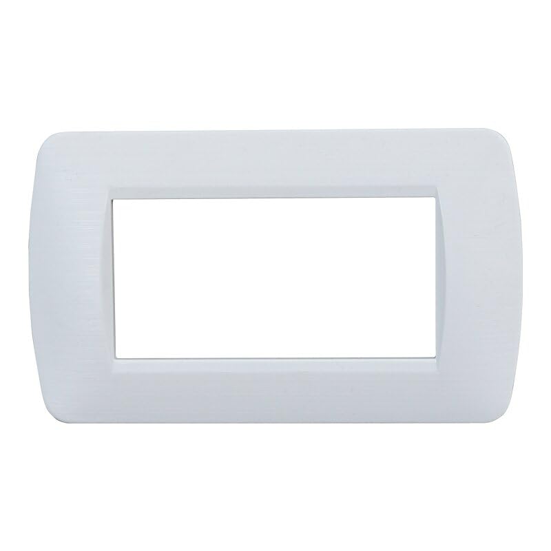 Plaque Compatible Bticino Livinglight 7 Modules Verre Acier Foncé