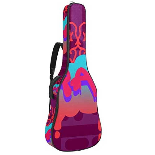Housse de transport étanche pour guitare avec bandoulière réglable Motif alphabet graffiti, Multicolore 01., 42.9×16.9×4… - Les Beatles, Paul McCartney, John Lennon, RIngo Starr, George Harrison Housse de transport étanche pour guitare avec bandoulière réglable Motif alphabet graffiti, Multicolore 01., 42.9x16.9x4…