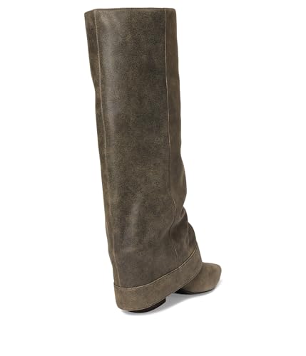 Steve Madden Women's Illuzion Fashion Boot, Brown Distressed, 9