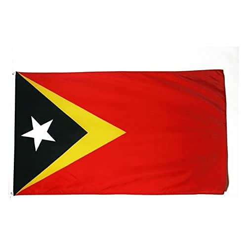 AZ FLAG - Drapeau Timor Oriental - 90x60 cm - Drapeau Timorais 100% Polyester Avec Oeillets Métalliques Intégrés - Pavillon 50 g