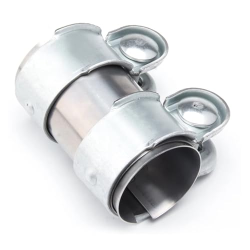 Conector de escape con abrazadera de 54mm y unión reforzada de 2,0 pulgadas